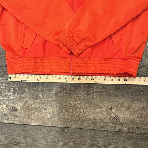 NWT ATHLETA Bright Red Zion Microfleece Full Zip Jacket Size Large - Picture 4 of 9